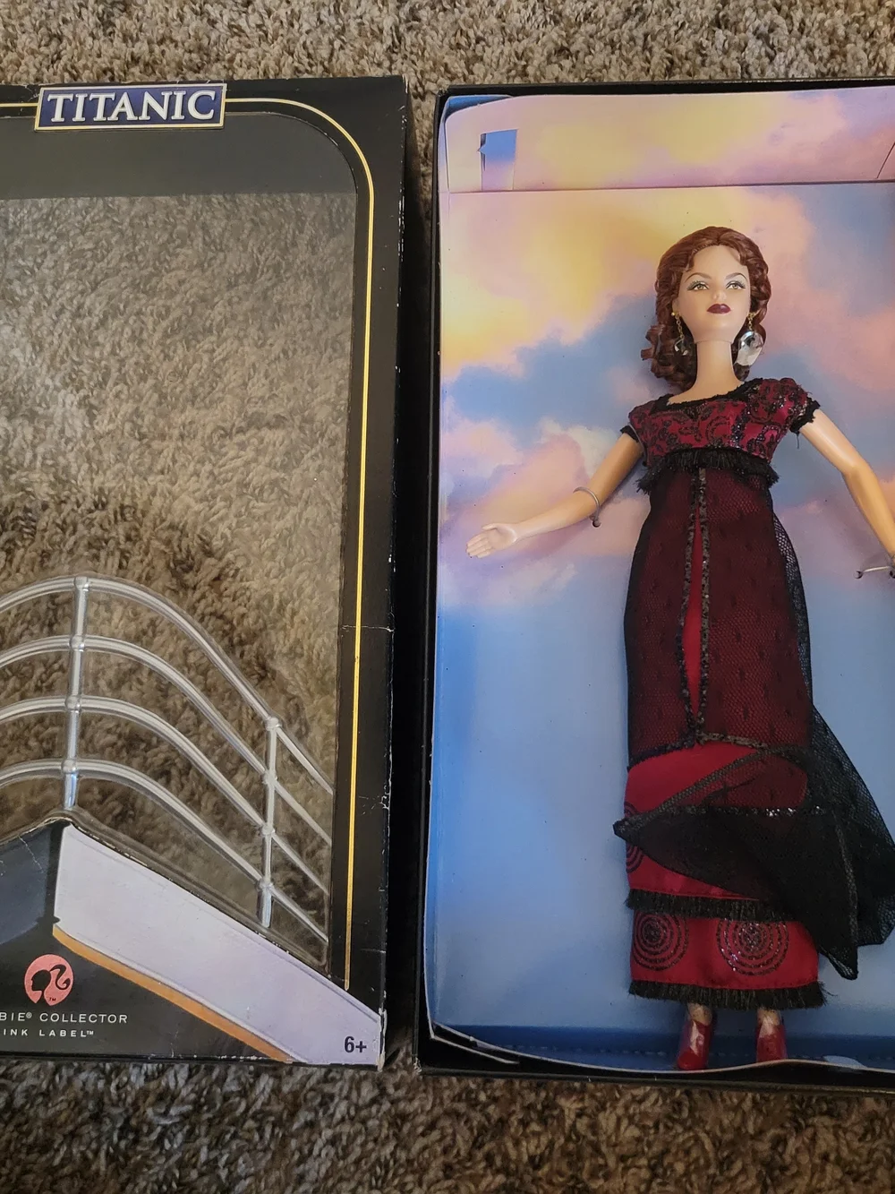 Titanic Rose Barbie, Pink Label, 2007, Great Condition